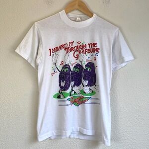 Vintage 80s Velva Sheen California Raisins T-Shirt Mens Medium White Good USA